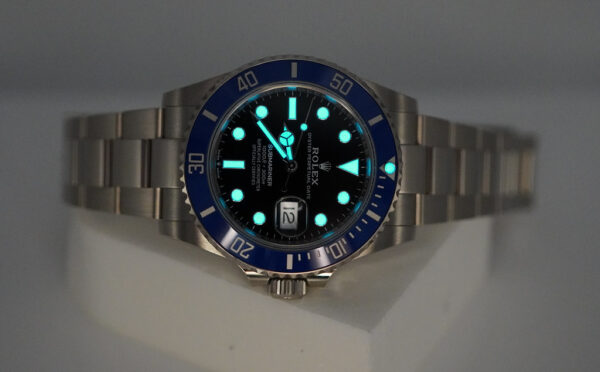 Rolex 126619LB SUBMARINER 41 18K WHITE GOLD BLUE BEZEL 2022 WARRANTY FULL SET - Image 11
