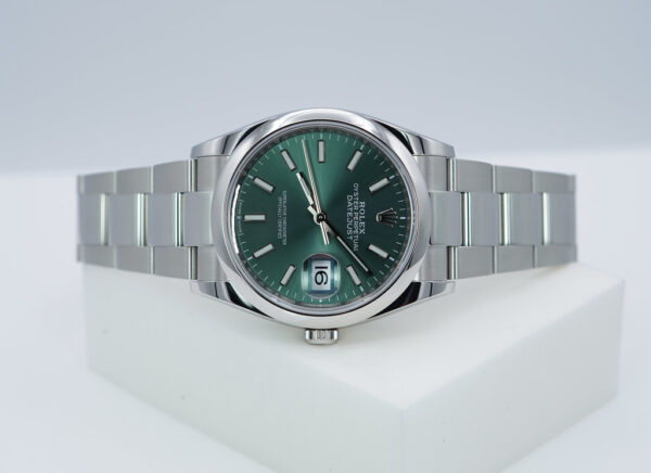 Rolex 126200 DATEJUST 36 MINT GREEN DIAL OYSTER BAND 2020 WARRANTY FULL SET - Image 9