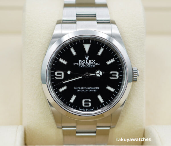 Rolex 124270 EXPLORER I FULL LUME DIAL 36MM 2021 WARRANTY COMPLETE SET