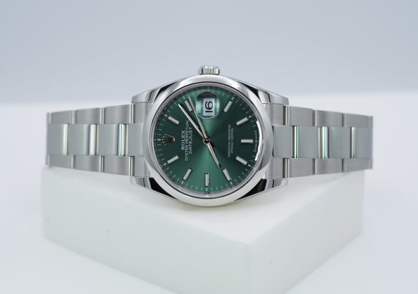Rolex 126200 DATEJUST 36 MINT GREEN DIAL OYSTER BAND 2020 WARRANTY FULL SET - Image 10