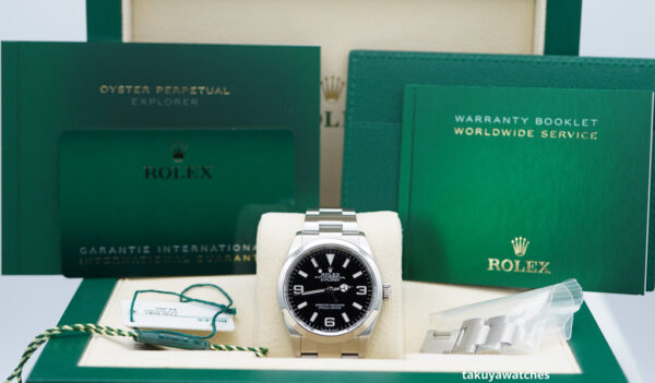 Rolex 124270 EXPLORER I FULL LUME DIAL 36MM 2021 WARRANTY COMPLETE SET - Image 2