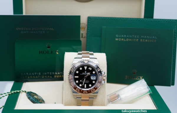 Rolex 126711CHNR GMT MASTER 2 ROSE GOLD STEEL ROOTBEER 2021 COMPLETE SET - Image 2