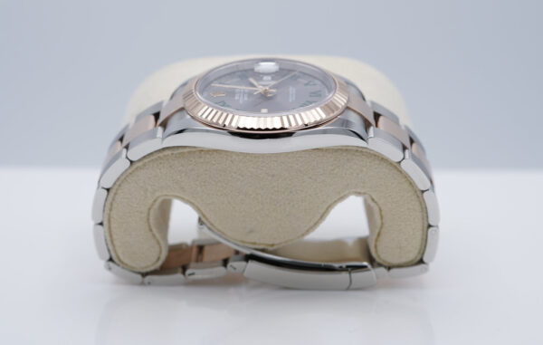 Rolex 126331 DATEJUST 41 18K ROSE GOLD STEEL WIMBLEDON DIAL 2023 FULL SET - Image 4
