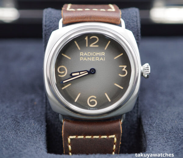 PANERAI PAM 1334 RADIOMIR Tre Giorni GREY BLACK DIAL 2022 WARRANTY COMPLETE SET