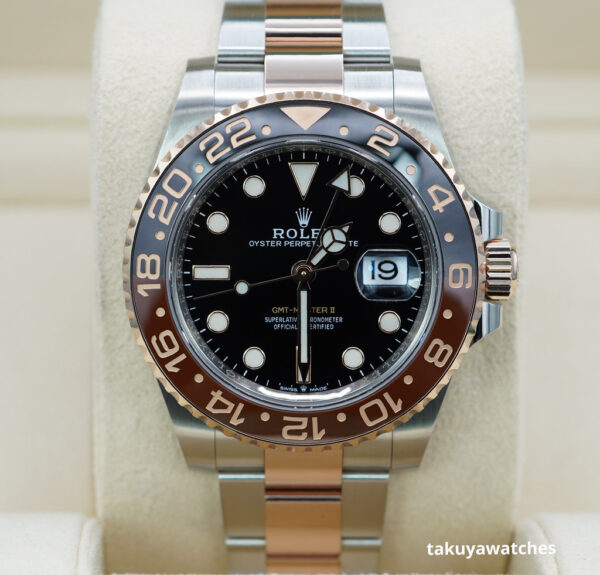 Rolex 126711CHNR GMT MASTER 2 ROSE GOLD STEEL ROOTBEER 2021 COMPLETE SET