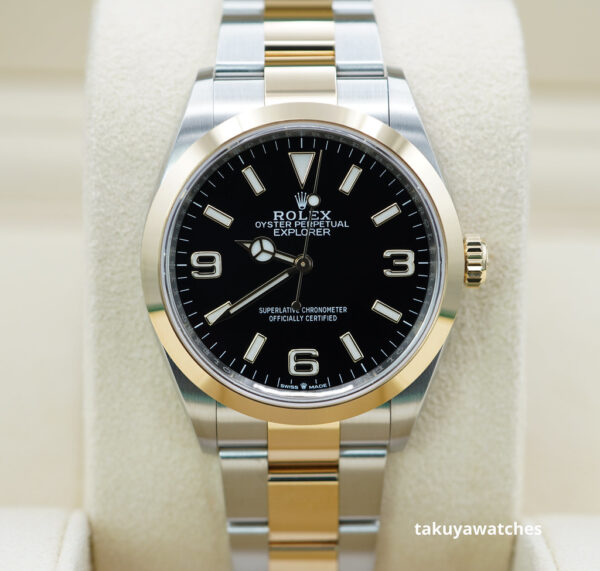 Rolex 124273 EXPLORER 18K YELLOW GOLD STAINLESS STEEL 36MM 2022 FULL SET