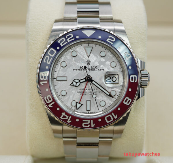 Rolex 126719BLRO GMT MASTER 2 WHITE GOLD PEPSI METEORITE DIAL 2024 COMPLETE SET