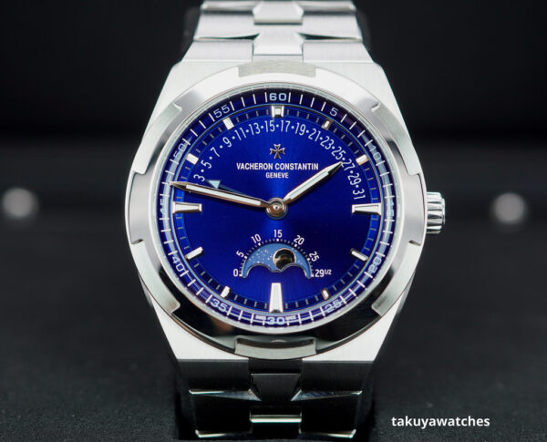 Vacheron CONSTANTIN OVERSEAS 4000V MOONPHASE RETROGRADE DATE BLUE DIAL 2023 FULL SET