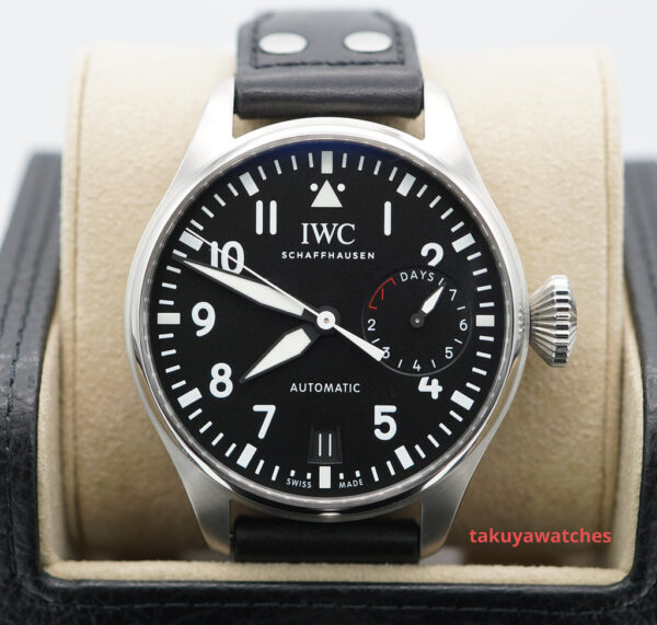 IWC BIG PILOT's WATCH STAINLESS STEEL BLACK DIAL IW501001 2022 WARRANTY FULL SET