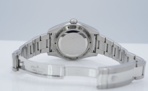 Rolex 116400GV MILGAUSS GREEN CRYSTAL Z BLUE DIAL 2019 FULL SET - Image 8