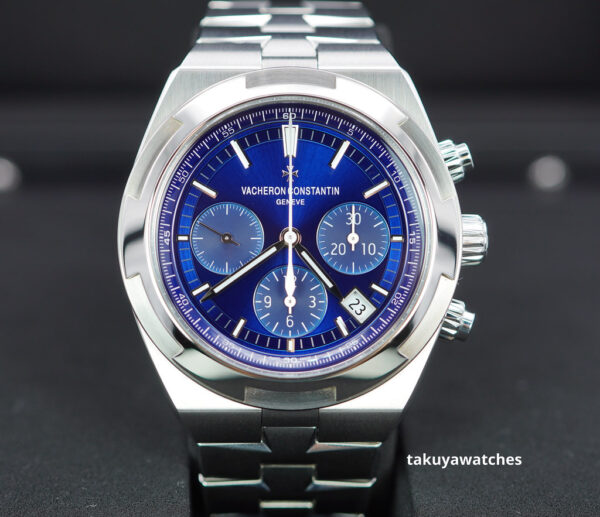 Vacheron CONSTANTIN OVERSEAS CHRONOGRAPH 5500V BLUE DIAL COMPLETE SET