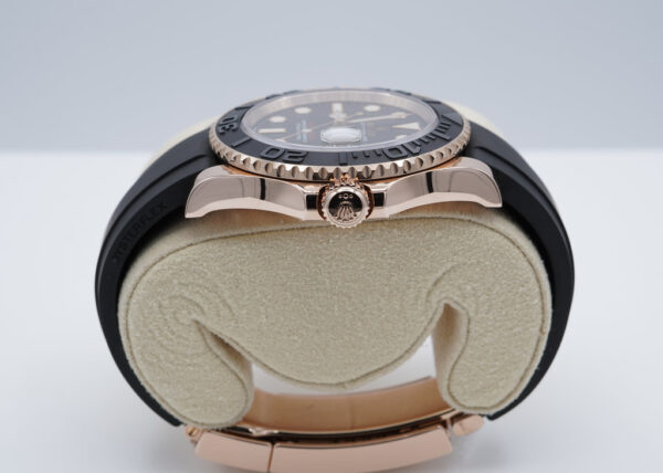 Rolex 126655 YACHTMASTER EVEROSE GOLD OYSTERFLEX 40MM 2021 WARRANTY FULL SET - Image 3