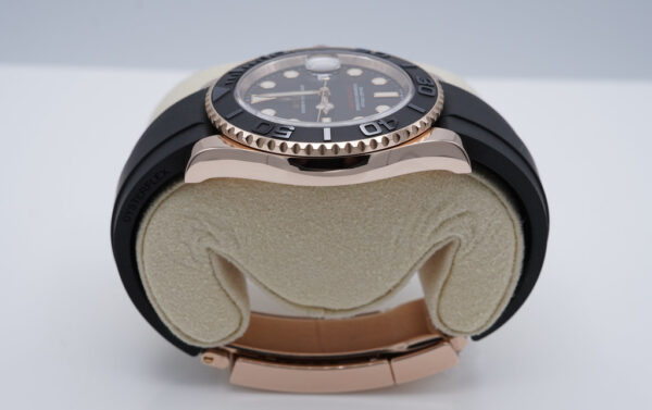 Rolex 126655 YACHTMASTER EVEROSE GOLD OYSTERFLEX 40MM 2021 WARRANTY FULL SET - Image 4