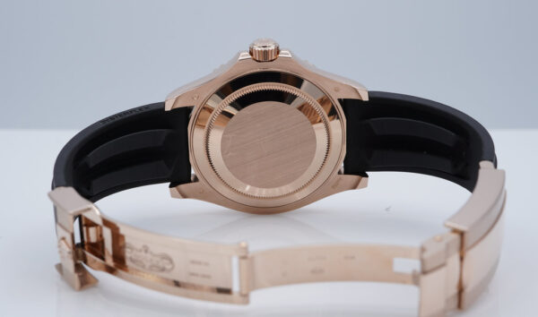 Rolex 126655 YACHTMASTER EVEROSE GOLD OYSTERFLEX 40MM 2021 WARRANTY FULL SET - Image 8