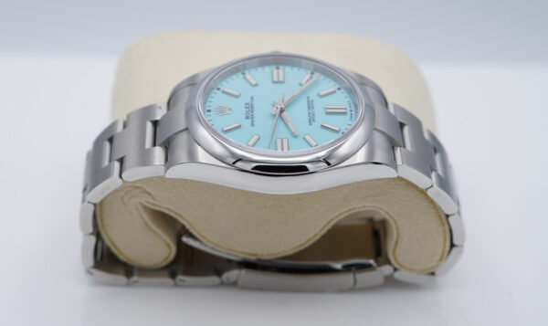 NEW Rolex 124300 OYSTER PERPETUAL 41 TURQUOISE BLUE DIAL 2021 FULL SET - Image 4