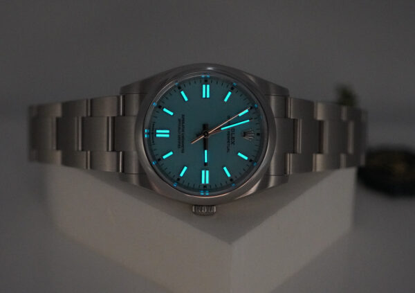 BRAND NEW Rolex 126000 OYSTER PERPETUAL 36 TURQUOISE BLUE DIAL 2024 FULL SET - Image 11