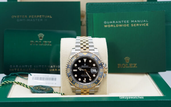 Rolex 126713GRNR GMT MASTER 2 GREY BLACK BEZEL JUBILEE BAND 2024 FULL SET - Image 2