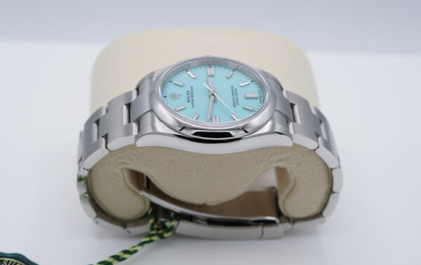 BRAND NEW Rolex 126000 OYSTER PERPETUAL 36 TURQUOISE BLUE DIAL 2024 FULL SET - Image 4