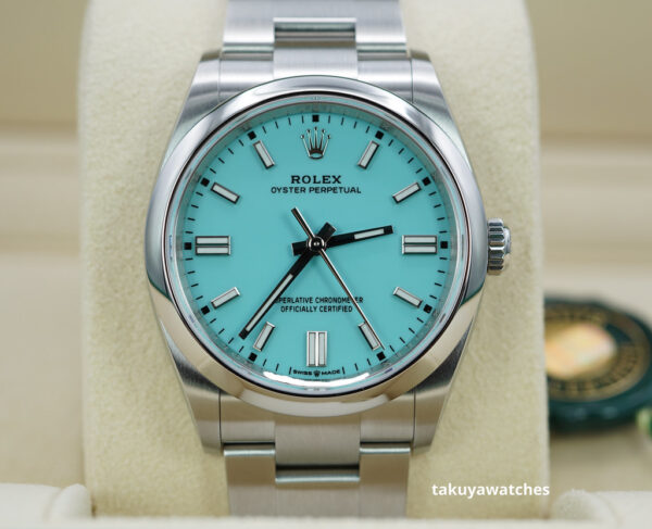 BRAND NEW Rolex 126000 OYSTER PERPETUAL 36 TURQUOISE BLUE DIAL 2024 FULL SET