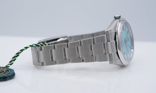 NEW Rolex 124300 OYSTER PERPETUAL 41 TURQUOISE BLUE DIAL 2021 FULL SET - Image 6