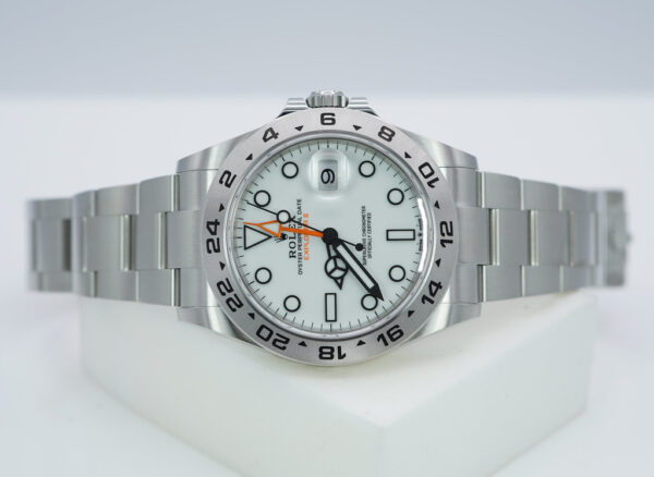 Rolex 226570 EXPLORER 2 POLAR WHITE DIAL NEW MODEL 2023 WARRANTY COMPLETE SET - Image 10