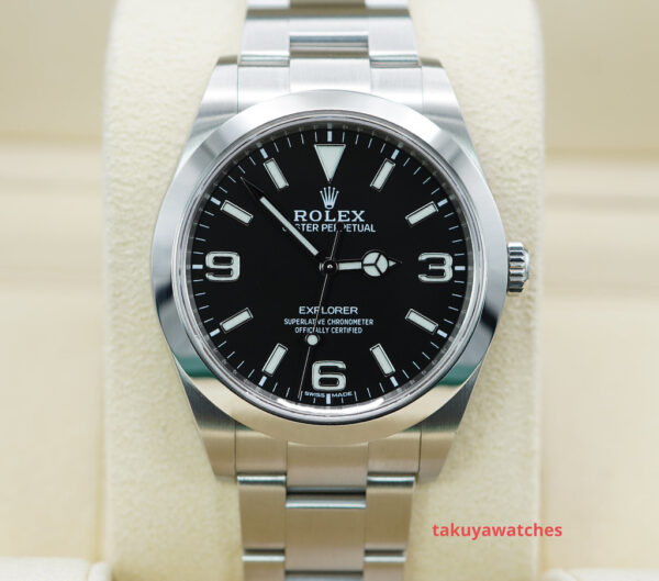 Rolex 214270 EXPLORER FULL LUME DIAL 39MM 2020 WARRANTY COMPLETE SET