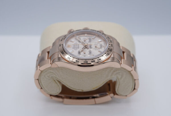 Rolex 116505 DAYTONA ROSE GOLD SUNDUST BAGUETTE DIAMONDS DIAL 2022 FULL SET - Image 4