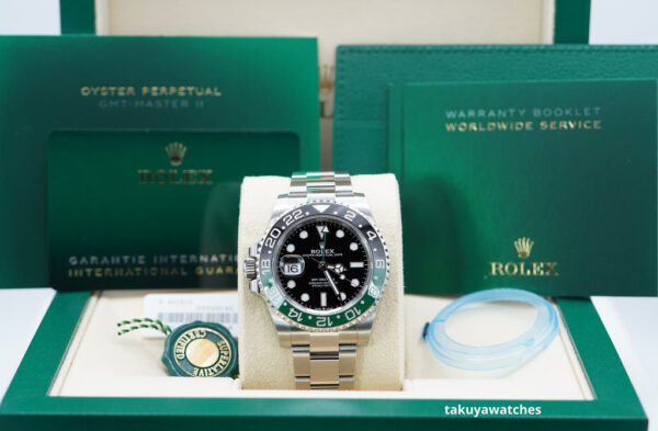NEW Rolex 126720VTNR GMT MASTER 2 LEFTY SPRITE GREEN BLACK BEZEL OYSTER FULL SET - Image 2