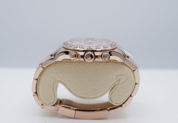 Rolex 116505 DAYTONA ROSE GOLD SUNDUST BAGUETTE DIAMONDS DIAL 2022 FULL SET - Image 3
