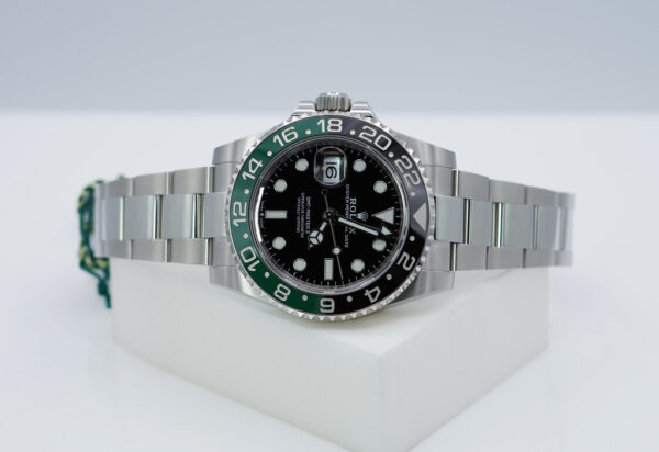 NEW Rolex 126720VTNR GMT MASTER 2 LEFTY SPRITE GREEN BLACK BEZEL OYSTER FULL SET - Image 10