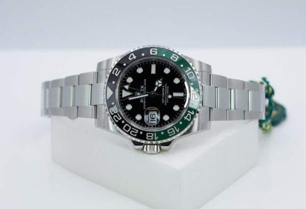 NEW Rolex 126720VTNR GMT MASTER 2 LEFTY SPRITE GREEN BLACK BEZEL OYSTER FULL SET - Image 9