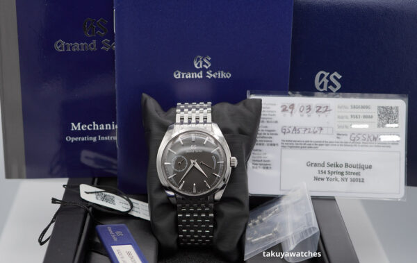 Grand Seiko ELEGANCE SBGK009 GREY DIAL STAINLESS STEEL 2022 WARRANTY FULL SET - Image 2