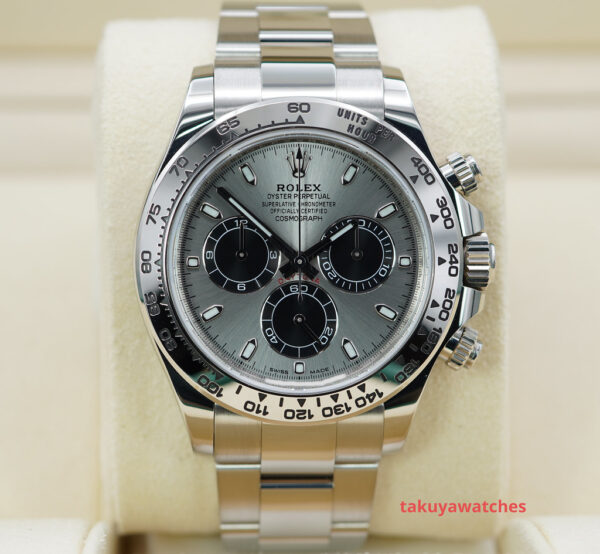 Rolex 116509 COSMOGRAPH DAYTONA WHITE GOLD SILVER DIAL 2022 WARRANTY FULL SET