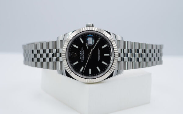Rolex 126334 DATEJUST 41 FLUTED BEZEL BLACK STICK DIAL JUBILEE 2023 FULL SET - Image 10