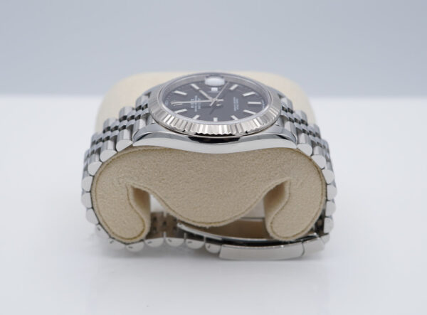 Rolex 126334 DATEJUST 41 FLUTED BEZEL BLACK STICK DIAL JUBILEE 2023 FULL SET - Image 4