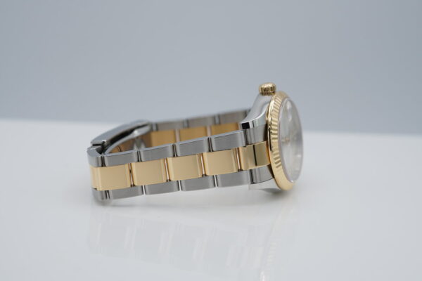 Rolex 278273 DATEJUST 31 YELLOW GOLD STEEL SILVER VI DIAMOND DIAL FULL SET - Image 6