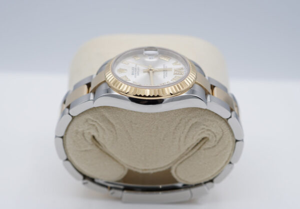 Rolex 278273 DATEJUST 31 YELLOW GOLD STEEL SILVER VI DIAMOND DIAL FULL SET - Image 4