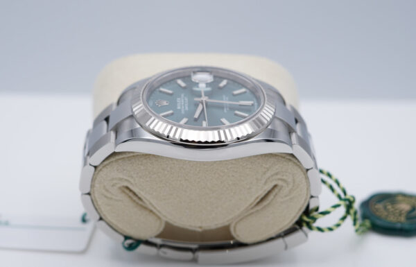 BRAND NEW Rolex 126334 DATEJUST 41 FLUTED BEZEL MINT GREEN DIAL 2024 COMPLETE SET - Image 4