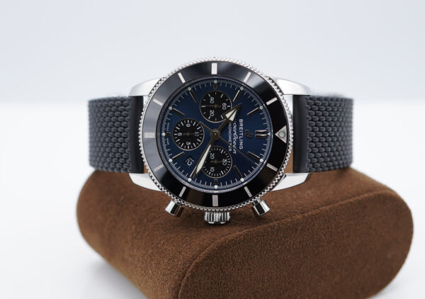 FSOT: Breitling SUPEROCEAN HERITAGE B01 CHRONOGRAPH BLUE DIAL AB0162 FULL SET - Image 8
