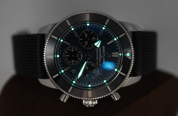 FSOT: Breitling SUPEROCEAN HERITAGE B01 CHRONOGRAPH BLUE DIAL AB0162 FULL SET - Image 10