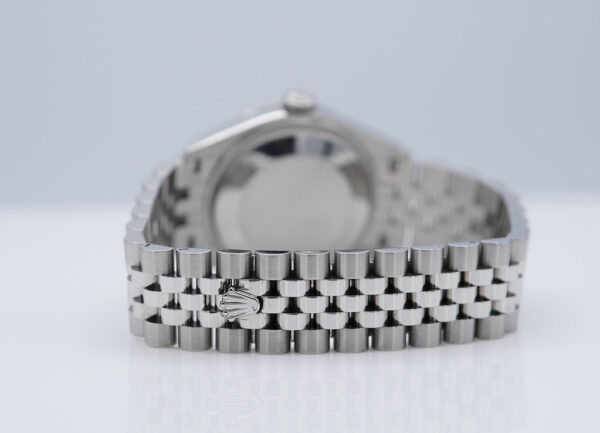 Rolex 278274 DATEJUST 31 FLUTED BEZEL SILVER DIAMOND DIAL JUBILEE 2022 FULL SET - Image 7