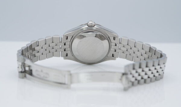 Rolex 278274 DATEJUST 31 FLUTED BEZEL SILVER DIAMOND DIAL JUBILEE 2022 FULL SET - Image 8