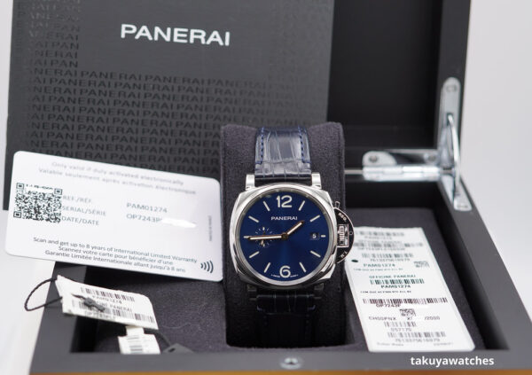 Panerai PAM 1274 LUMINOR DUE AUTOMATIC BLUE DIAL 42MM 2022 COMPLETE SET - Image 2