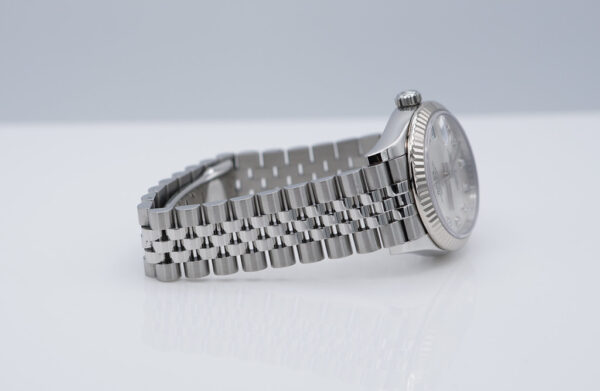 Rolex 278274 DATEJUST 31 FLUTED BEZEL SILVER DIAMOND DIAL JUBILEE 2022 FULL SET - Image 6