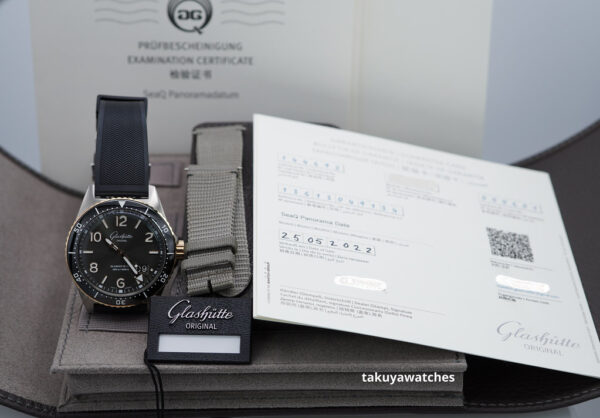 Glashutte ORIGINAL SeaQ PANORAMA DATE STEEL ROSE GOLD GREY DIAL 2022 FULL SET - Image 2