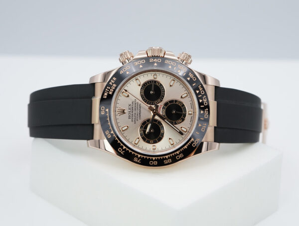 Rolex 116515LN DAYTONA ROSE GOLD SUNDUST DIAL OYSTERFLEX 2021 WARRANTY FULL SET - Image 10