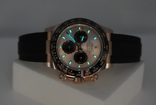 Rolex 116515LN DAYTONA ROSE GOLD SUNDUST DIAL OYSTERFLEX 2021 WARRANTY FULL SET - Image 11