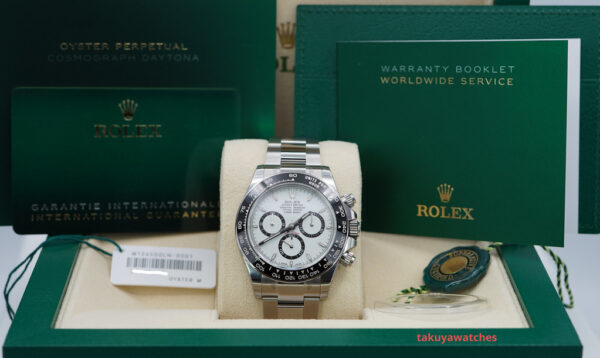BRAND NEW Rolex 126500LN DAYTONA STEEL WHITE DIAL NEW MODEL 2024 STICKERS FULL SET - Image 2