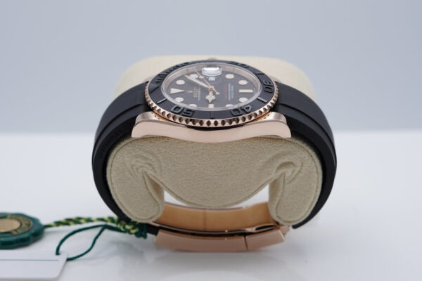 BRAND NEW Rolex 126655 YACHTMASTER 18K ROSE GOLD OYSTERFLEX 40MM 2024 FULL SET - Image 4