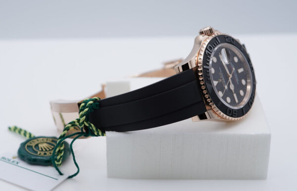 BRAND NEW Rolex 126655 YACHTMASTER 18K ROSE GOLD OYSTERFLEX 40MM 2024 FULL SET - Image 6